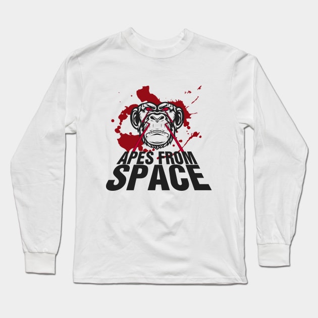 APES FROM SPACE #1 Long Sleeve T-Shirt by RickTurner